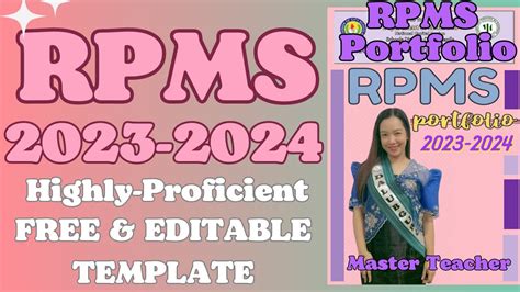 rpms 2023 to 2024 portfolio template editable|Tag: RPMS Portfolio Design Templates .